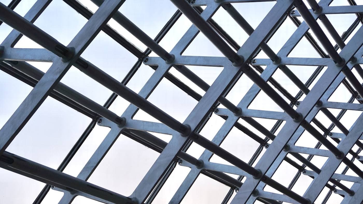 Metal worker fabricating steel components